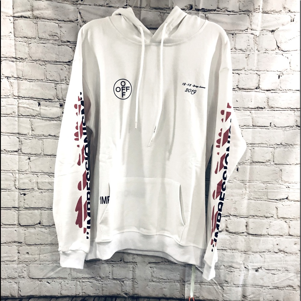 āSOLDāšHP x 2šOff-Whiteš„AUTH Graffiti Arrows Hoodieš„Official PBš„ - Picture 8 of 16